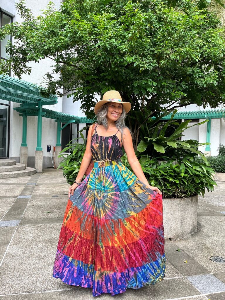 2. Boho Chic with Tie-Dye Dresses
